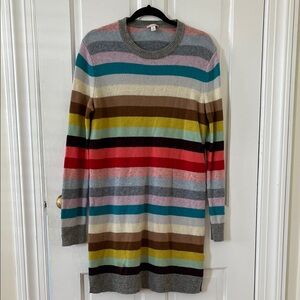 Gap Striped Lambswool Multicolored Women's Sweater Dress